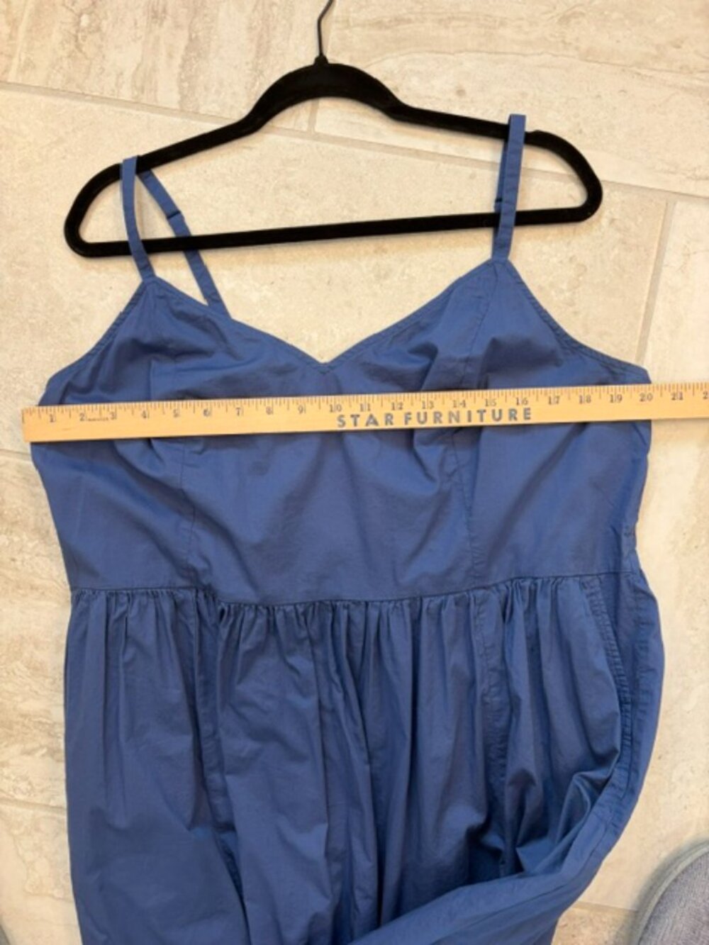 Old Navy Katherine Cami Blue Dress Size XL 100% Cotton Casual Chic Minimalist - Picture 8 of 8